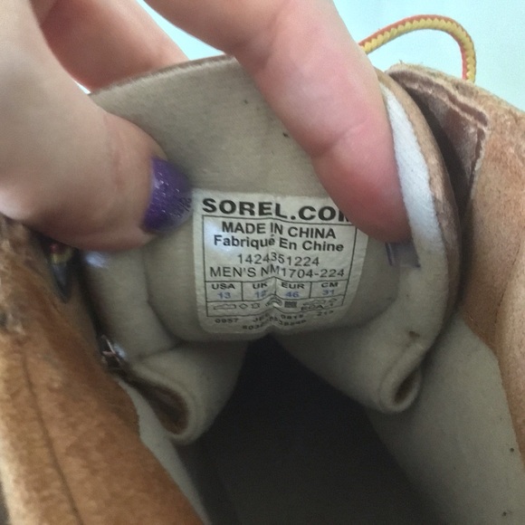 Sorel Mens Cheyanne II Lace Up Brown Black Waterproof Duck Rain Snow Boots 13 LN - Picture 4 of 6